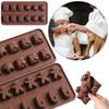 Shaping Giftbox Star Bell Xmas Chocolate Mold Gingerbread Man Baking Trays Christmas Candy Mould