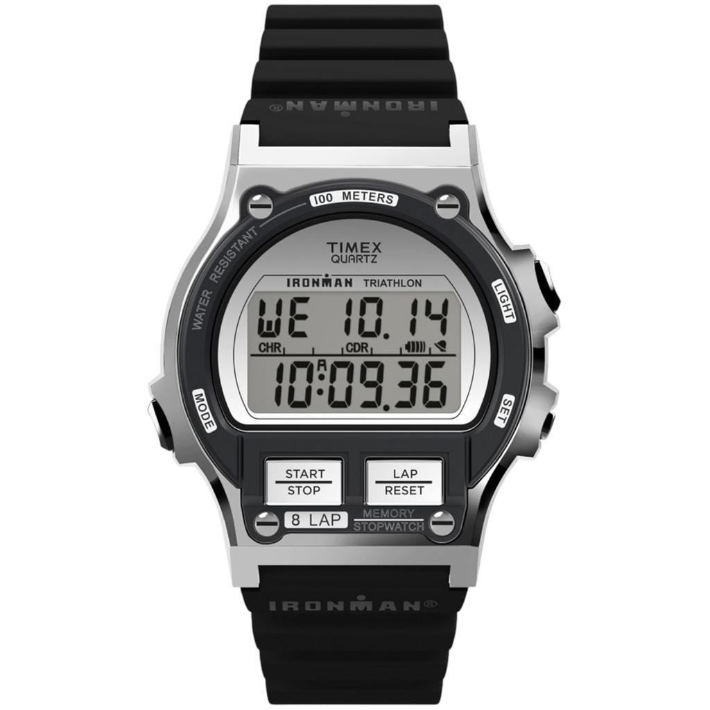 TIMEX Металлические кварцевые часы Ironman TW5M66700 Цифровые часы Серебристые 8 кругов