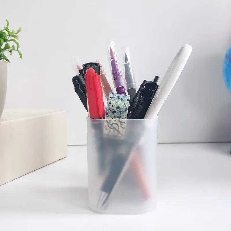 Держатель для ручек, школьные принадлежности, хранение офисных мелких предметов, органайзер, многофункциональная коробка для хранения, прозрачная, 1 шт.