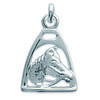[B8297] - Silver Pendant 'Lucky' Silver - 15x17 Mm