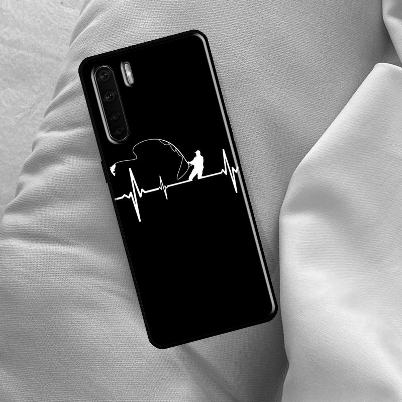 Fishing Heartbeat Case For Oppo A60 A80 A40 A15 A16 A17 A57 A94 A74 A54 A76 A96 A18 A38 A58 A78 A98 A6 A5 Pro