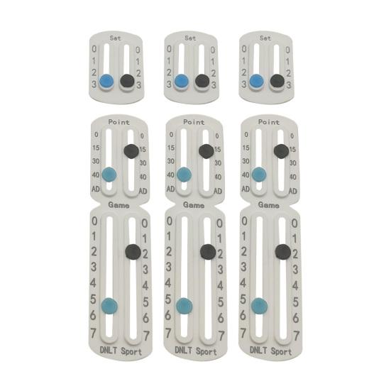 Tennis Scorekeeper for Racket Padel Portable Pickleball Paddle Scorekeeper Easily Mounted Small Score Board Counter for Recording Points Sets