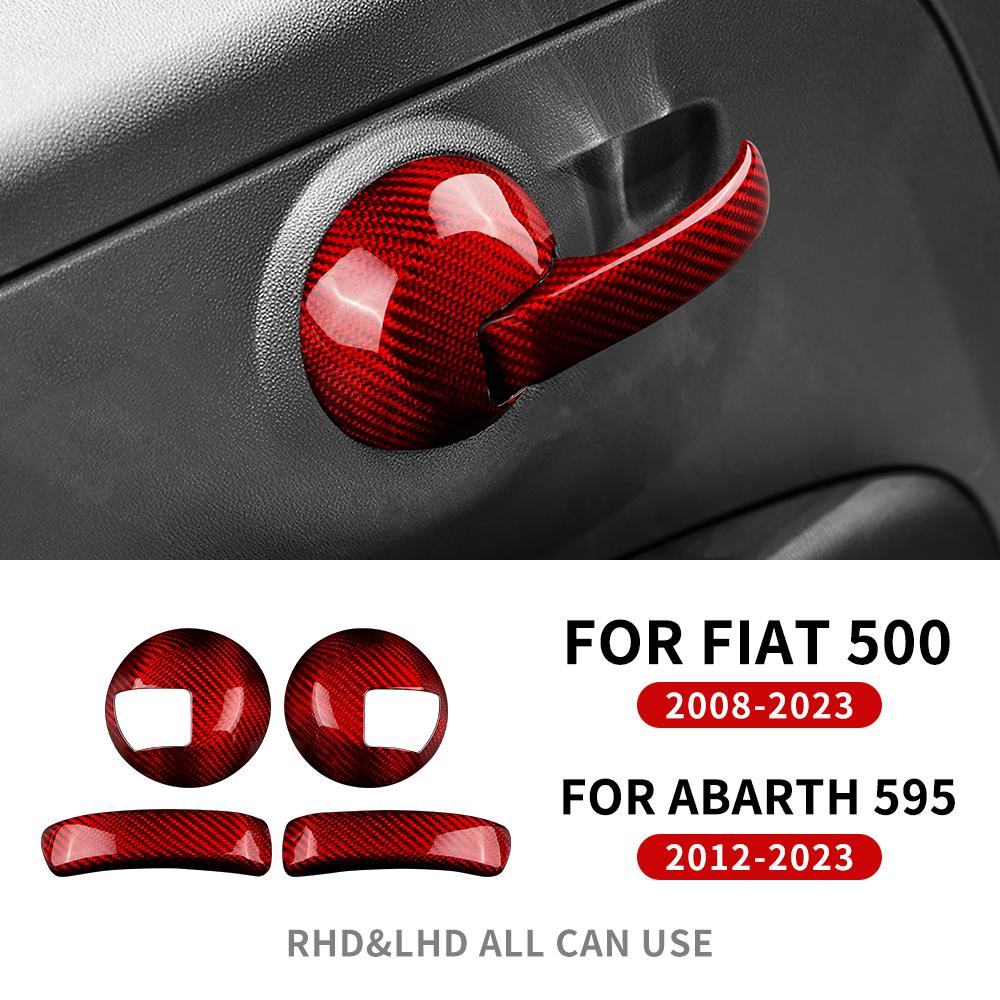 Настоящий Жесткий Углепластик Для Fiat 500 2008-2010 2011 Abarth 595 695 2012 2013 2014 2015 2016 2017 2018 2019 2020 2025 2025 2025