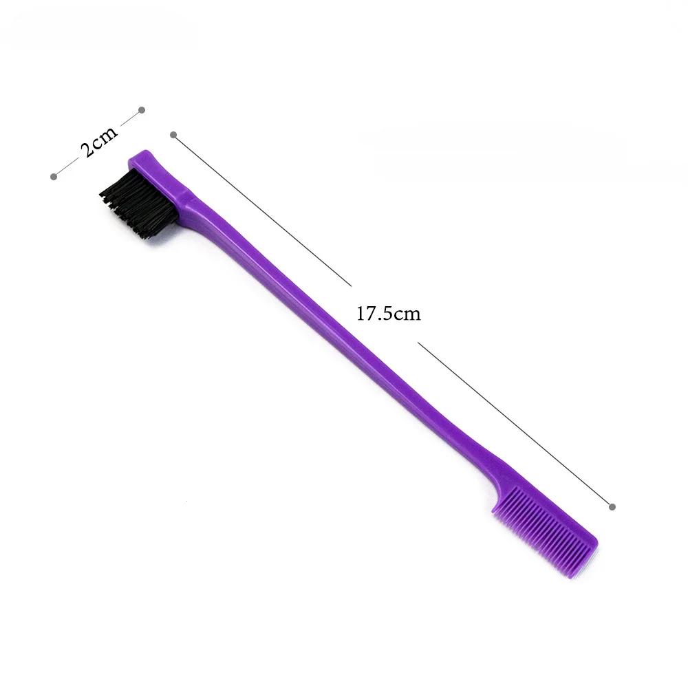 Двусторонняя кисть для бровей, квадратная трехмерная кисть для бровей, тушь для ресниц, многофункциональные инструменты для макияжа глаз