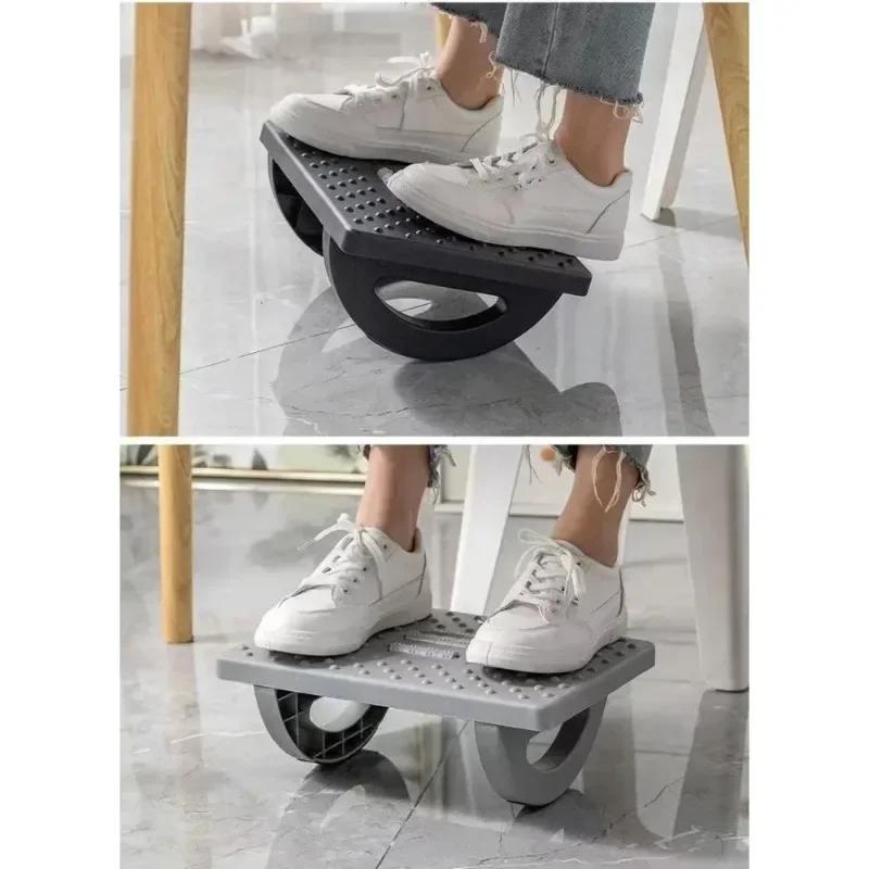 Foot Rest Under Desk Rocking Footstool With Massage Rollers Foot Rest Foot Relaxation Circulation For Home Study Office Work