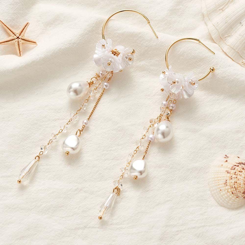 Water drop Fringed Fairy Vintage Wedding Drop Earrings Dangle Earrings Jewelry Tassels Earrings