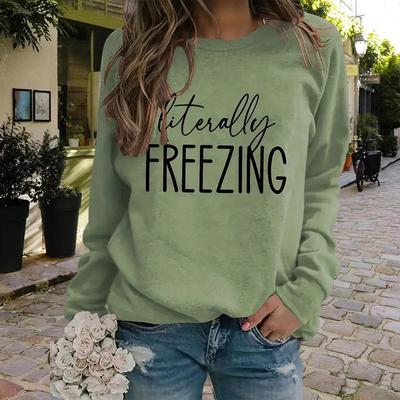 Осень-Осень женская мода O-образный вырез длинный рукав футболка свободная одежда английский принт футболка для девочек уличная