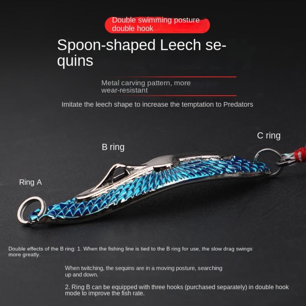 Gold Silver Fishing Lures Metal Bass Tackle New Trout Pike