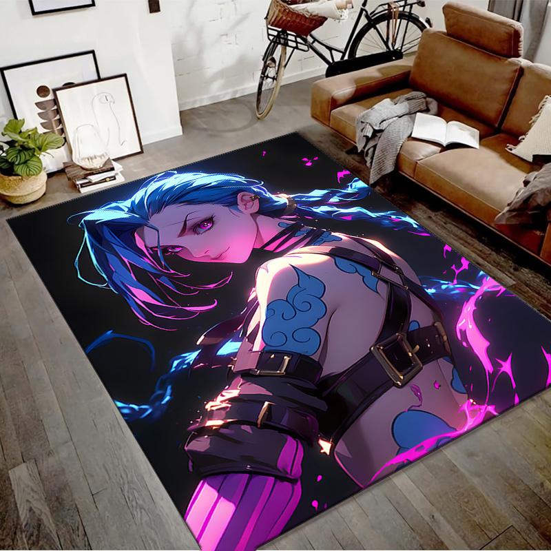 Game Lol Printed Area Rug Carpet for Bedroom Living Room Home Decor Rugs Mat Non Slip Mat Rug for Bedside