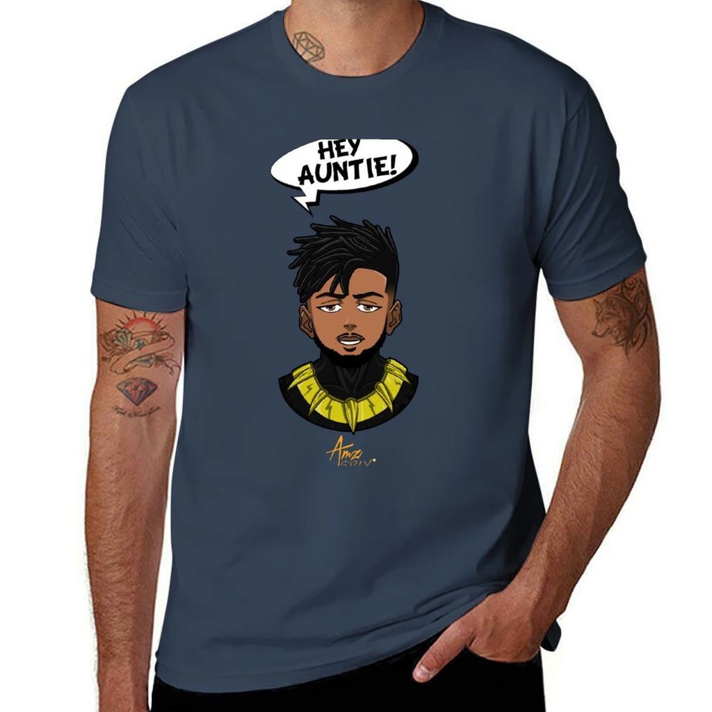 Eric Killmonger Hey Auntie Tshirt Unisex T Shirts Cotton Tshirt