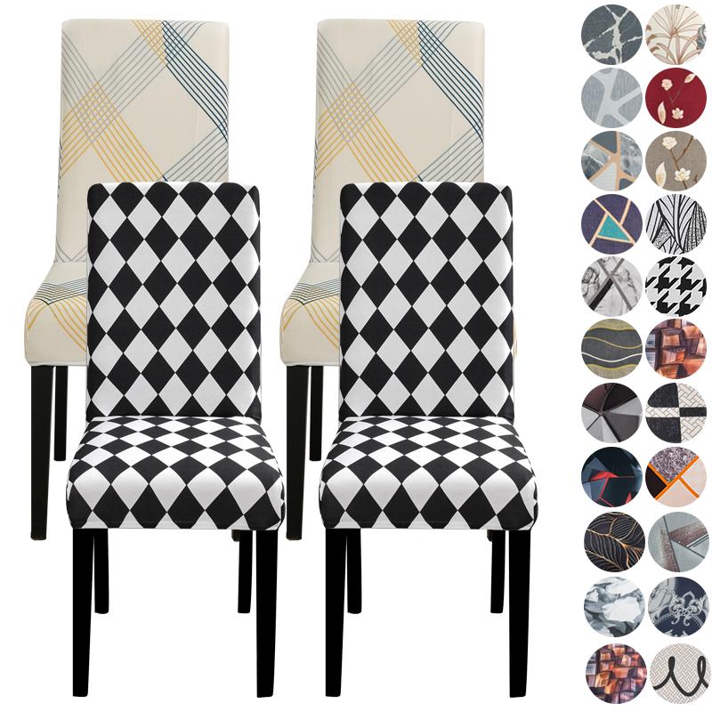 Чехлы для стульев в столовой, эластичные моющиеся чехлы для стульев, чехлы для стульев Parsons, защитные чехлы для дома, ресторана, банкета, кухни
