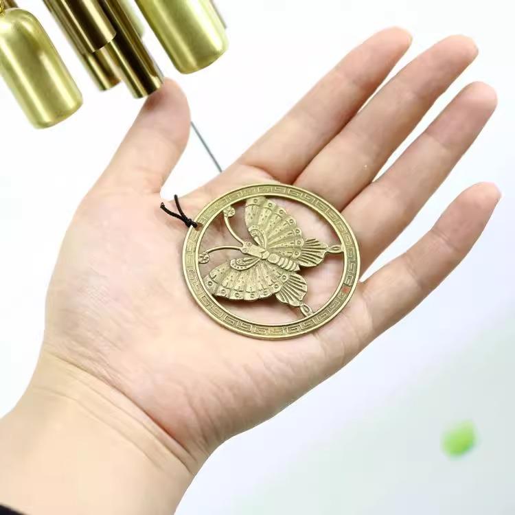 Бабочка трубчатая подвесная музыкальная подвеска с 8 трубками металлический многотрубный колокольчик антикоррозийный студенческий подарок