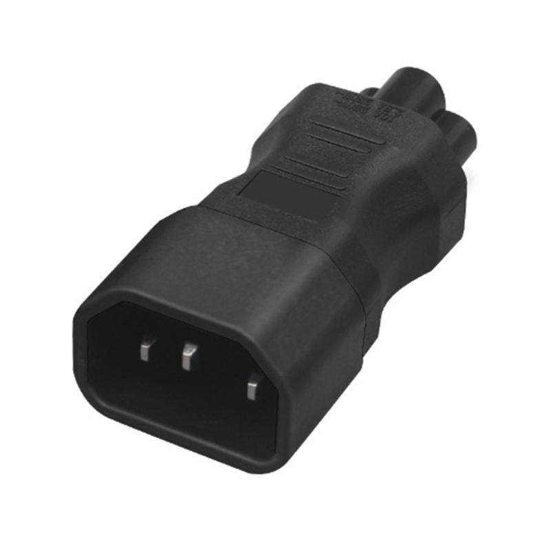 IEC320 C14 to C5 Power Conversion Plugs Adapter Blossom Shape C14 Male to C5 Female Power Expansion Adapter