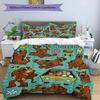 3pcs Duvet Cover Set (1*Duvet Cover + 2*Pillowcase, Without Core), Scooby Print Bedding Set, Bedroom Decor, All‑Season, Birthday Gift