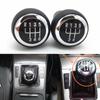 5/6 Speed Leather Manual Gear Shift Knob Lever Stick Shifter Pen For Volkswagen VW Passat B6 2005-2011 Car Styling Accessories