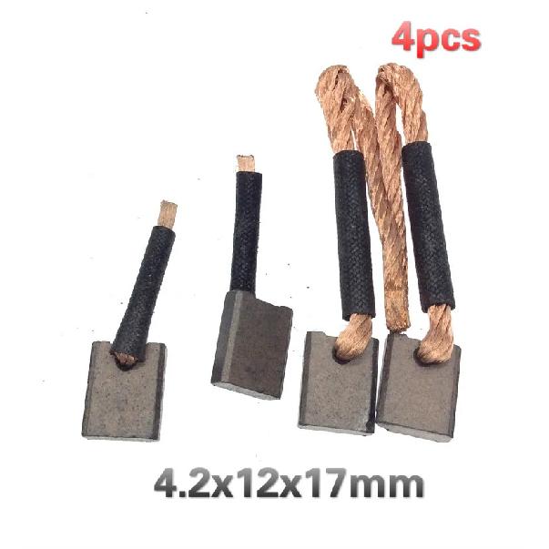 4pcs 4.2x12x17mm for Mitsubishi 491 Jinbei BYD F3 car starter motor carbon brush electric