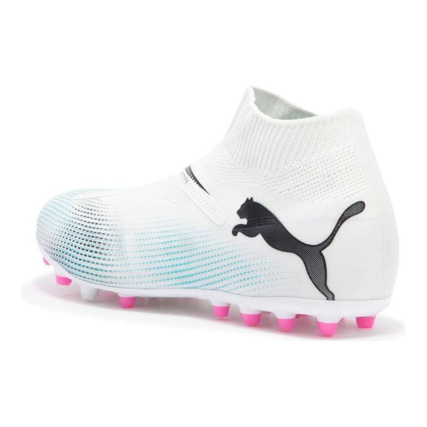 Puma Бутсы Future 7 Match + Ll Mg Мужские Футбольные Бутсы Белые Синие 107712-01