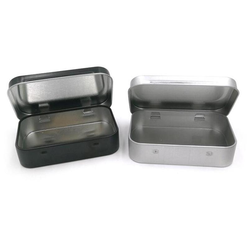 Прочная однотонная жестяная коробка-перевертыш Мятная коробка для конфет Жестяные коробки Упаковочная коробка для конфет Геометрические прочные коробки для щипчиков для ногтей