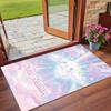 Crystal Velvet Rug Custom Name Text, Soft Non Slip Floor Mat Home DecorCinnamoroll