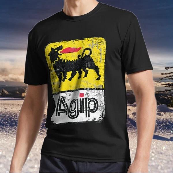 Новый товар AGIP Lubricants Логотип Потертый Логотип Футболка Футболка Смешная Размер от S до 5XL