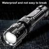 LED Flashlight Super Bright High Lumens Waterproof Compact Portable Rechargeable Tactical Flashlight Emergency Torch