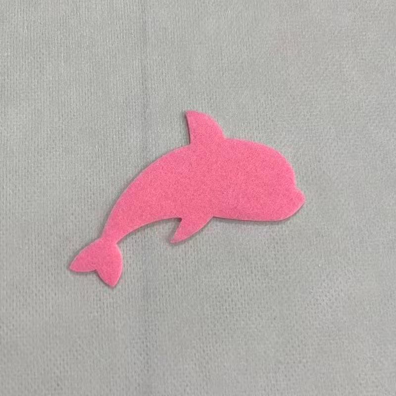 10 шт. Фетровые Дельфины Декоративные Нашивки Разноцветные Мягкий Материал Для Детских Поделок DIY Творческих Проектов
