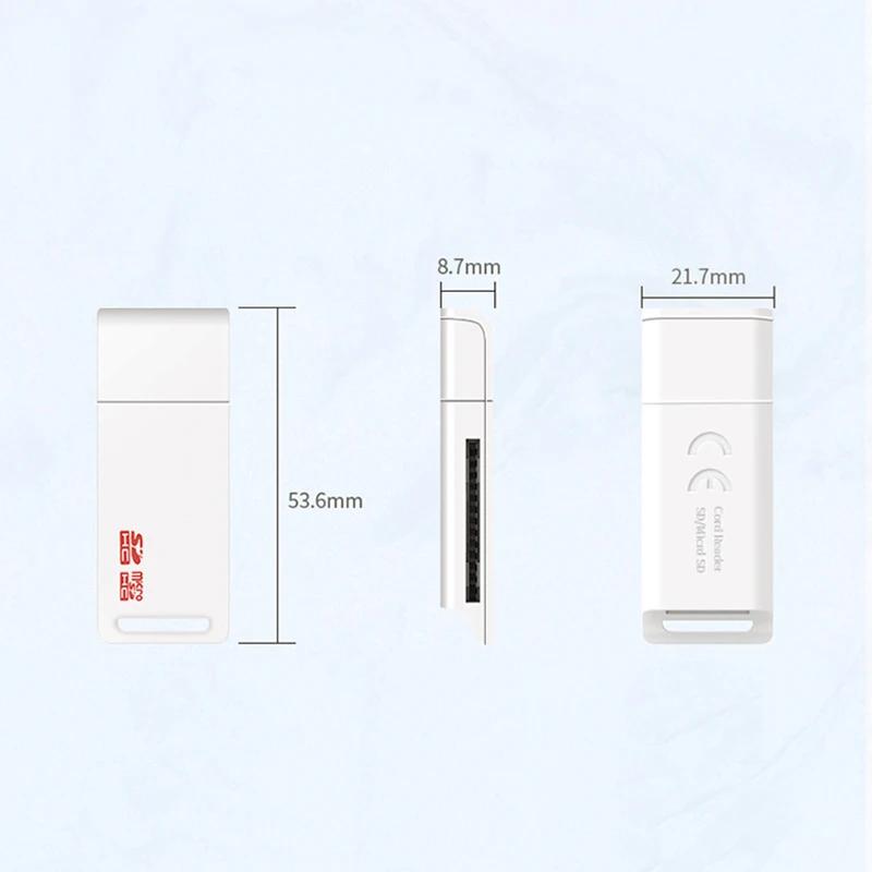 USB 2.0 Читатель карт TF Micro SD Высокоскоростной Конвертер Передачи Данных Компьютер Ноутбук USB Диск Картридер Адаптер Ключ