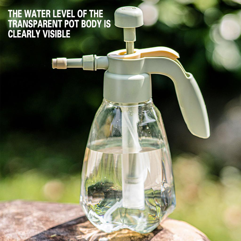 Опрыскиватель для цветов Под давлением Лейка для воды 1,5 л Большой емкости Прозрачная бутылка для воды Пластиковый распылитель для комнатных и уличных растений и цветов