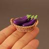 1/12 Dollhouse Simulation Vegetable Basket Set Dollhouse Vegetables Decoration Dolls House Miniature Kitchen Play Toys