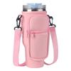 Water Bottle Carrying Case with Phone Pocket - Adjustable Shoulder Strap for Outdoor Travel and Sports