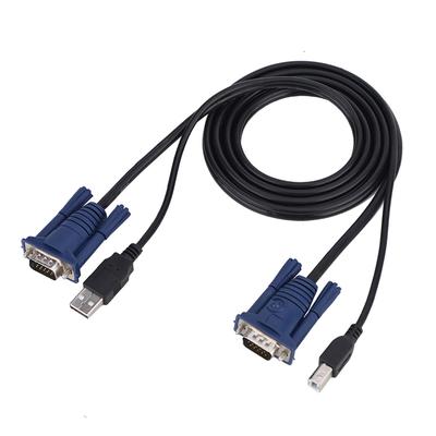 1,5 м USB 2.0 KVM-переключатель кабель многофункциональный кабель удобный для ПК компьютер