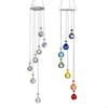 Colorful Crystal Wind Chimes Pendants Suncatchers Hanging Ornament Prism for Home and Garden Wedding Parties Decoration C5AD