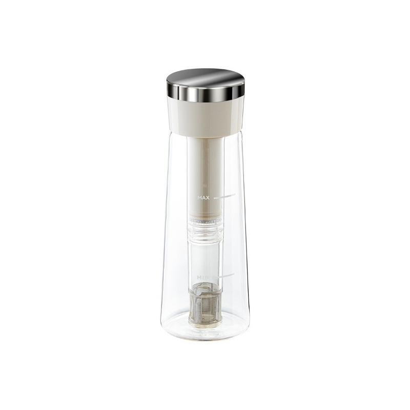 750ML Portable Manual Cold Brew Coffee Maker Press Type Iced Tea Infuser Pitcher With Removable Filter Summer Coffeeware Pot