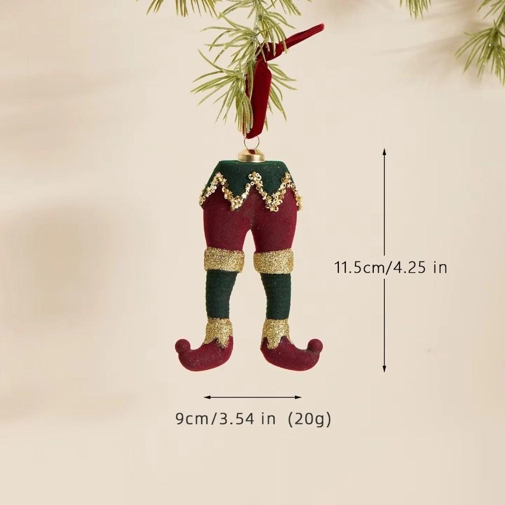 Plush Texture Christmas Ornament Ball Hand-Flocked Hanging Tree Decoration for Christmas Tree