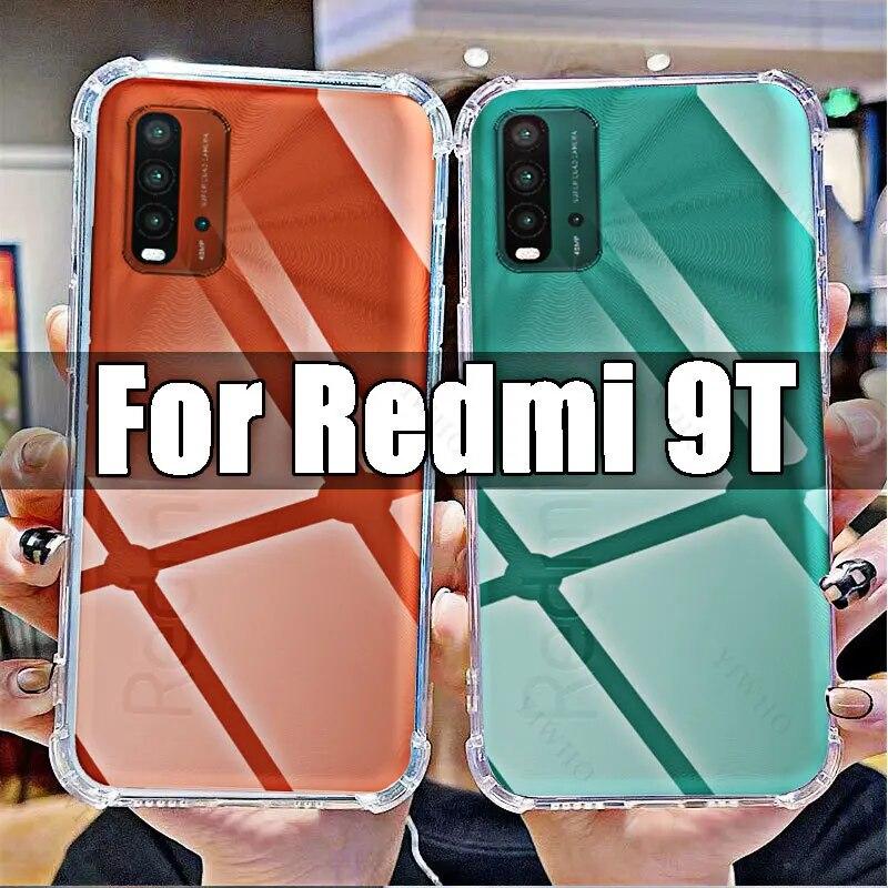 Мягкий силиконовый противоударный прозрачный чехол для Xiaomi Redmi 9T, прозрачные чехлы из ТПУ для Redmi 9 T 6,53 "M2010J19SG с защитой от царапин