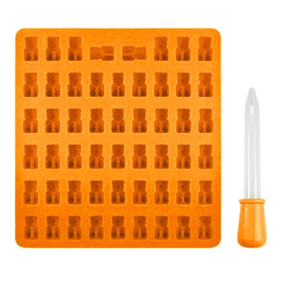 Форма для жевательной резинки, не содержащая BPA, с антипригарным покрытием, форма для конфет в форме плюшевого мишки пищевого качества