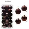 24-Piece Christmas Tree Ornaments Set: 3cm-8cm Multi-Colored Plastic Balls