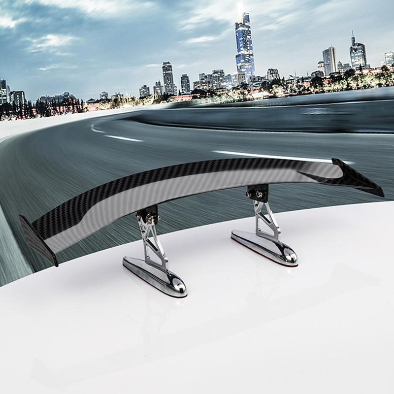 Модное универсальное автомобильное модифицированное заднее крыло, окрашенное из углеродного волокна, задний спойлер, маленький багажник, внешние части крыла автомобиля