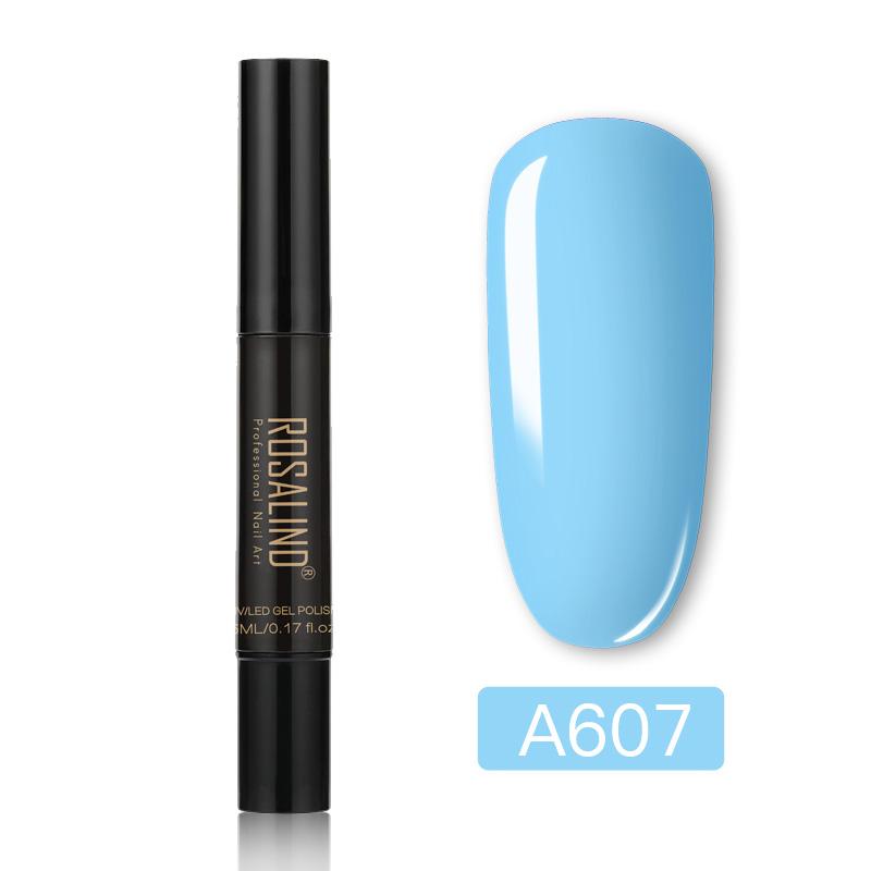 ROSALIND 5ml Neon Nail Gel Shiny Pen Bright For Nail Art Design LED/UV Lamp Base&Top Coat