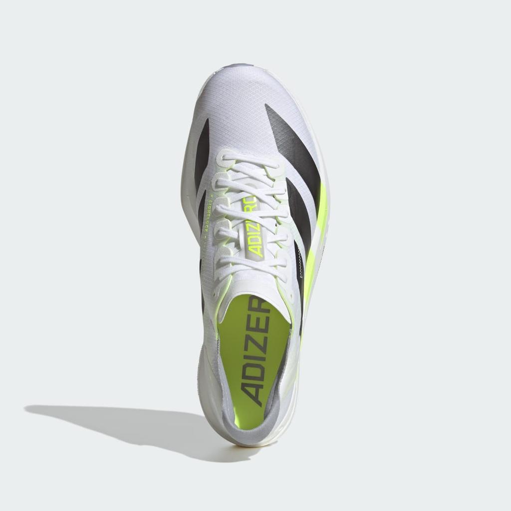 adidas ADIZERO ADIOS PRO 4 KJ7036 Men's Performance Sports Shoes Cloud White / Iron Metallic / Solar Yellow