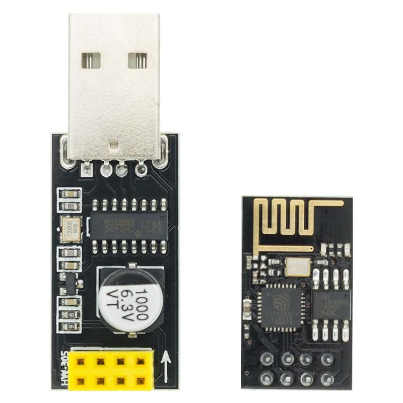 USB-модуль ESP8266, 1 шт., ESP-01 ESP-01S, USB-адаптер, плата микроконтроллера беспроводной связи, разработка