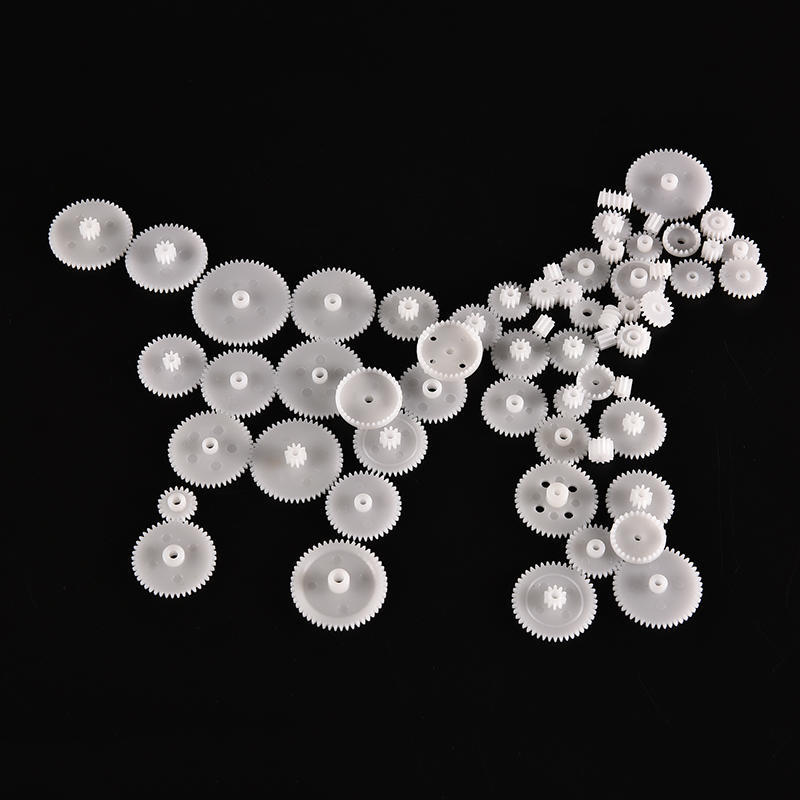 58 шт. пластиковые шестерни M0.5 для модели двигателя, робототехники, часть вала, DIY вертолет, автомобиль
