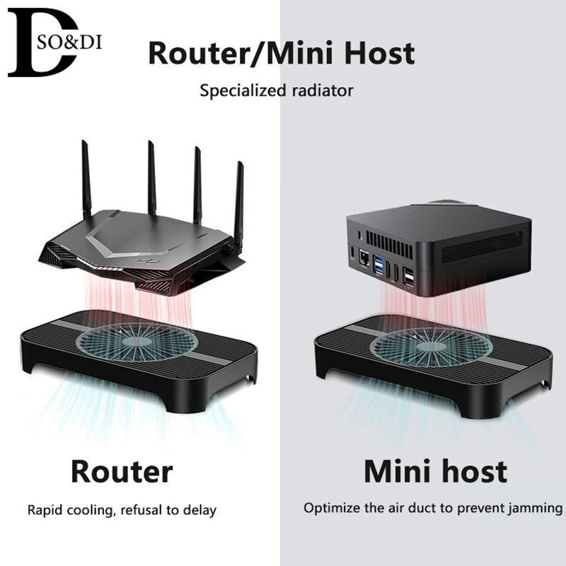 USB-подставка-охладитель для роутера, мини-ПК, Wi-Fi-модема, ТВ-приставки, держатель-радиатор, портативный, для мобильного жесткого диска, вентилятор для охлаждения ноутбука, подставка