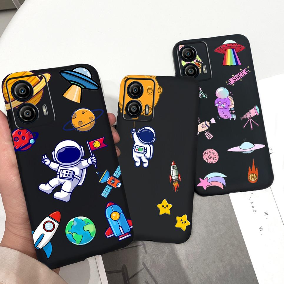 For Cover Motorola Moto G73 G53 G23 G13 Phone Case Bumper Dragon Astronaut Flower Fashion Coque For Moto G13 G 53 73 Soft TPU
