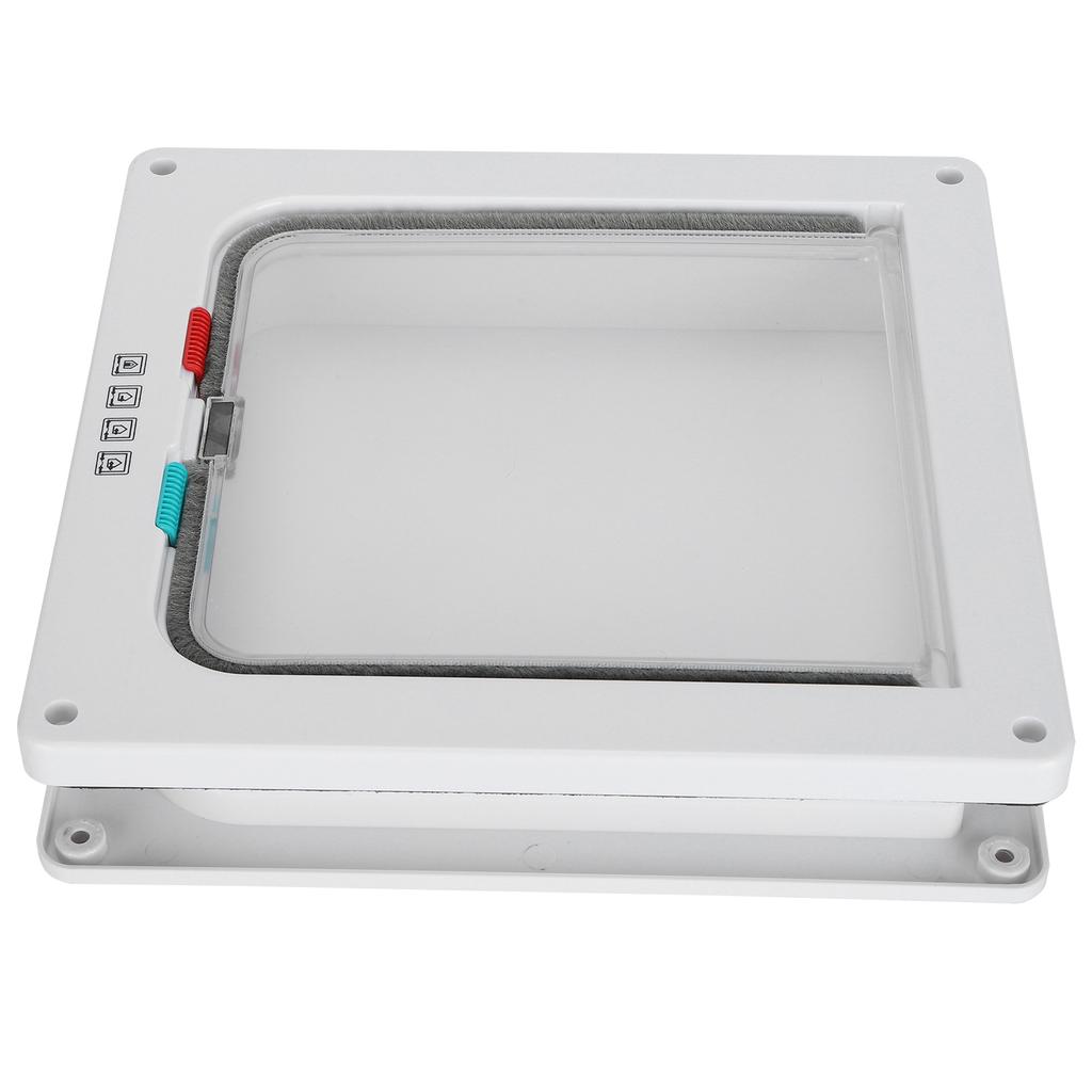 Кошачий замок Защитная дверца-откидная дверца для кошек Пластиковая дверца для маленьких домашних животных Бытовые принадлежности для домашних животных Белый L