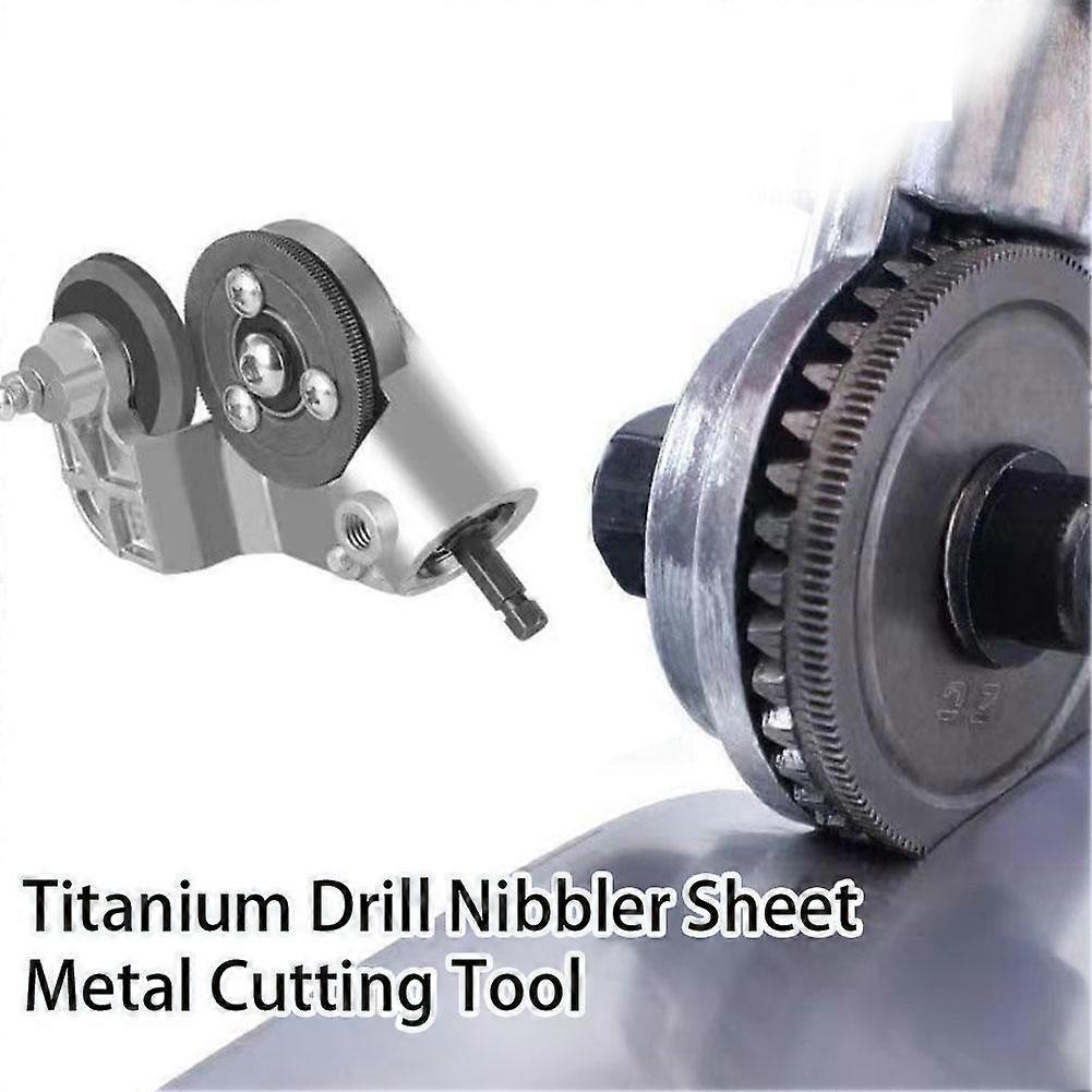 Titanium Drill Nibbler Sheet Metal Cutting Toolfor DIY Projects Home Repairs