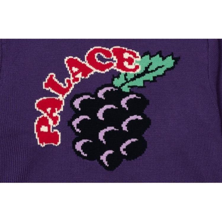 Palace Свитер унисекс FW24 Фиолетовый P27KW005