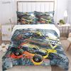 Monster Jam Truck Casal All Season Duvet Cover Comforter Bedding Set Soft Quilt Cover and Pillowcases Single/Double/Queen/King