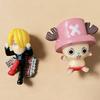 Popular  6Pcs Q Version Small Monkey D Luffy Nami Roronoa Zoro Chopper Usopp Sanji Pvc Action Figures Collectible Model Toys