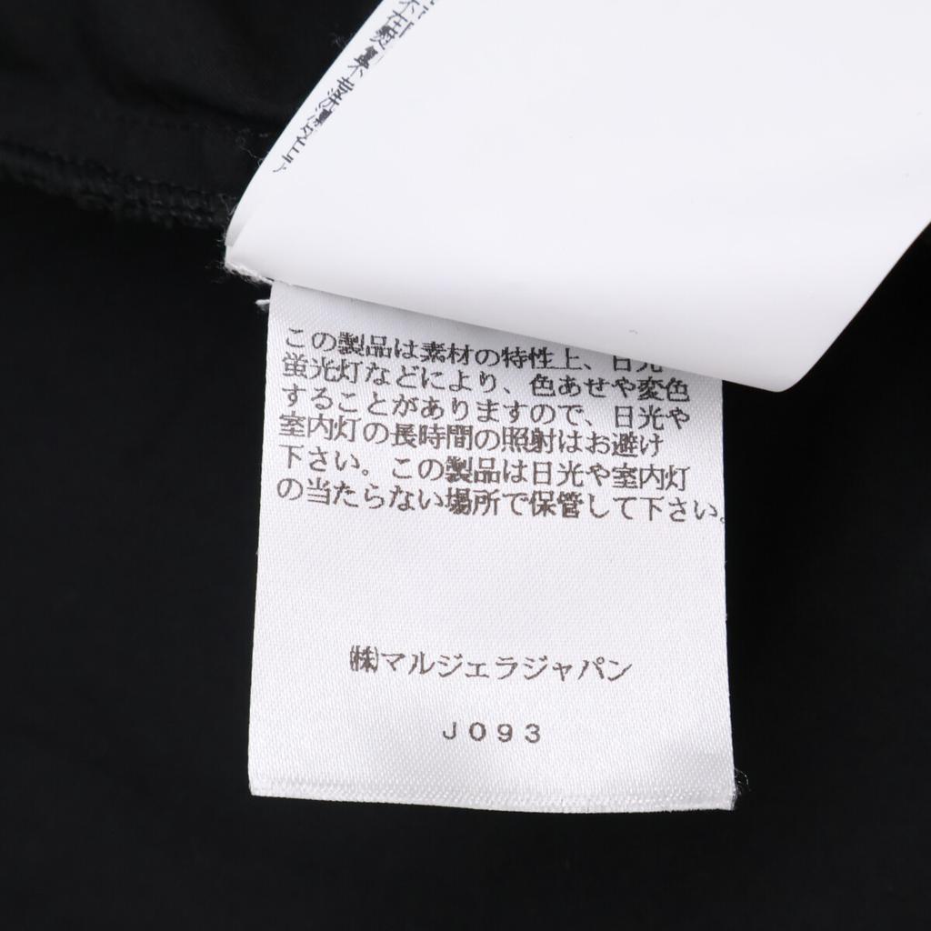 MM6 S32DL0261 20AW Черная блузка с оборками топы S черныйПодержанный